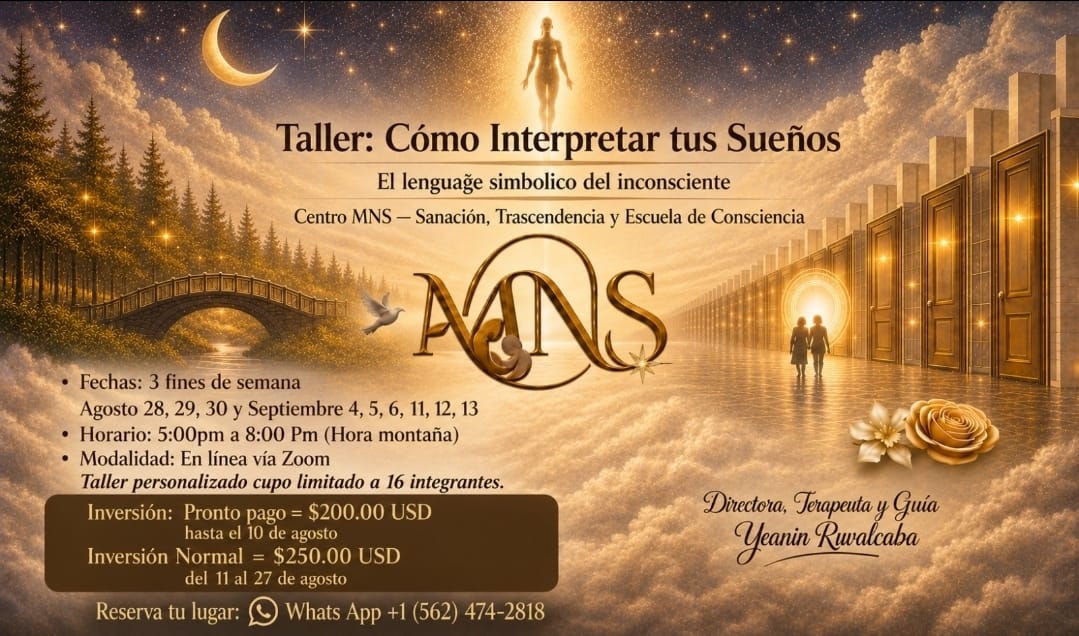 Taller en Línea: Cómo Interpretar tus Sueños - Centro MNS con Yeanin Ruvalcaba